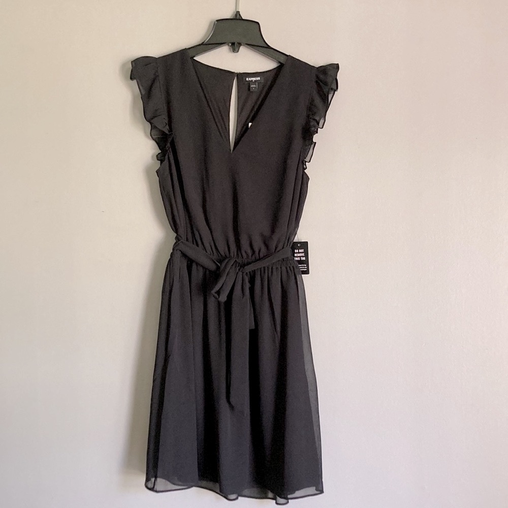 Express Ruffle Sleeve Dress